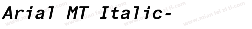 Arial MT Italic字体转换